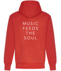 Roheart Music Feeds The Soul Red Hoodie