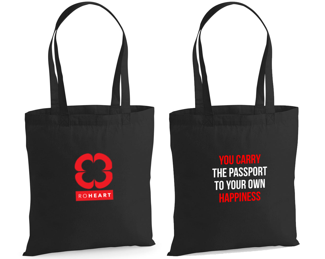 Roheart Black Tote Bag