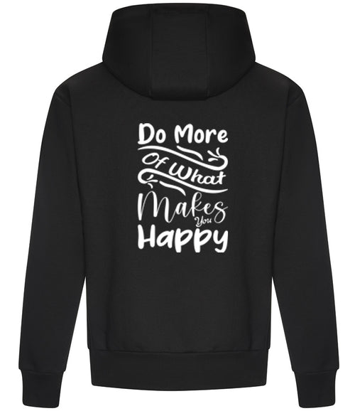 Roheart Black Hoodie with Do More Quote