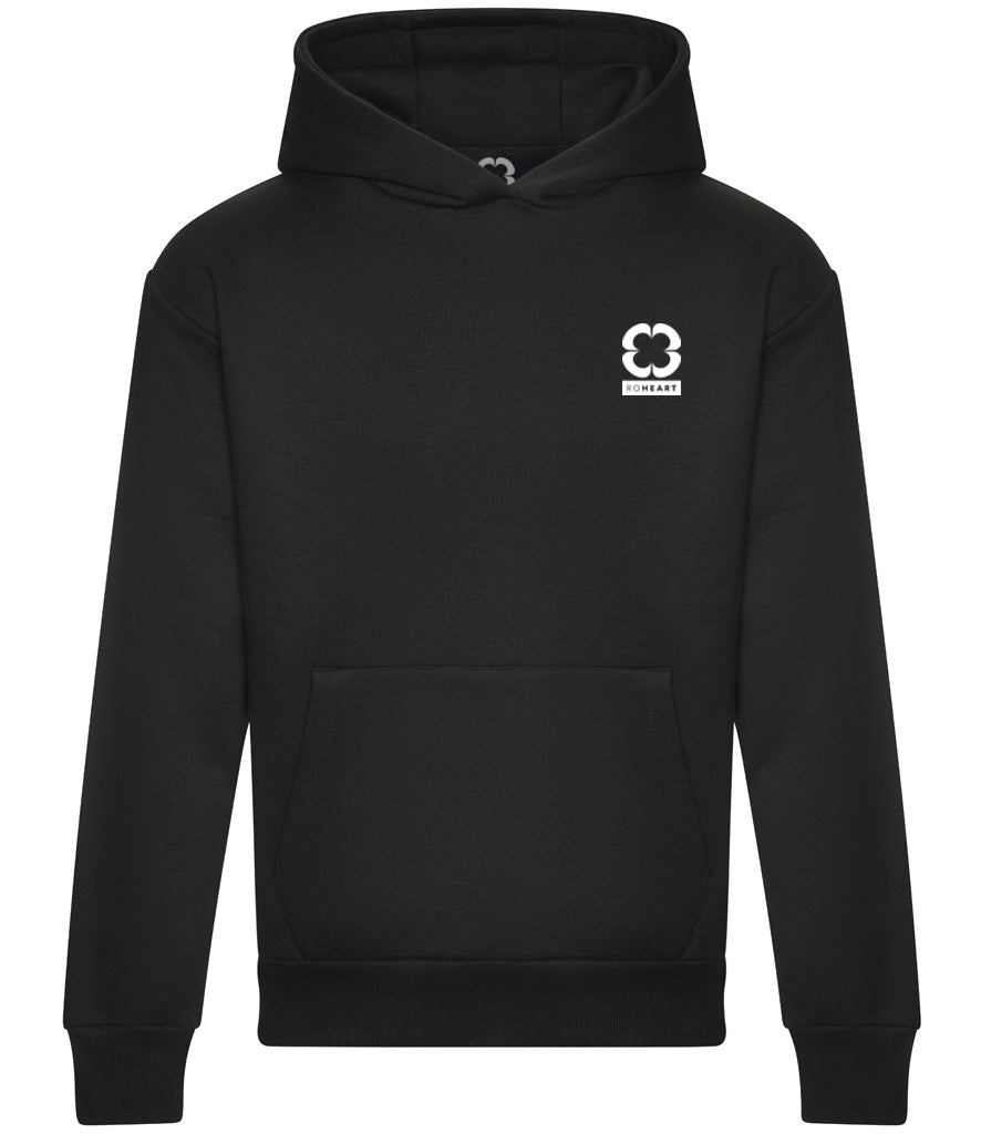 Roheart Black Hoodie with Do More Quote