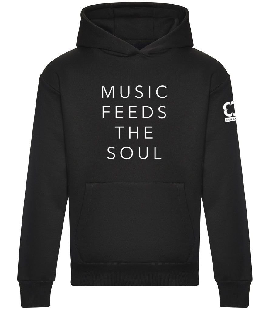Roheart Music Feeds The Soul Black Hoodie
