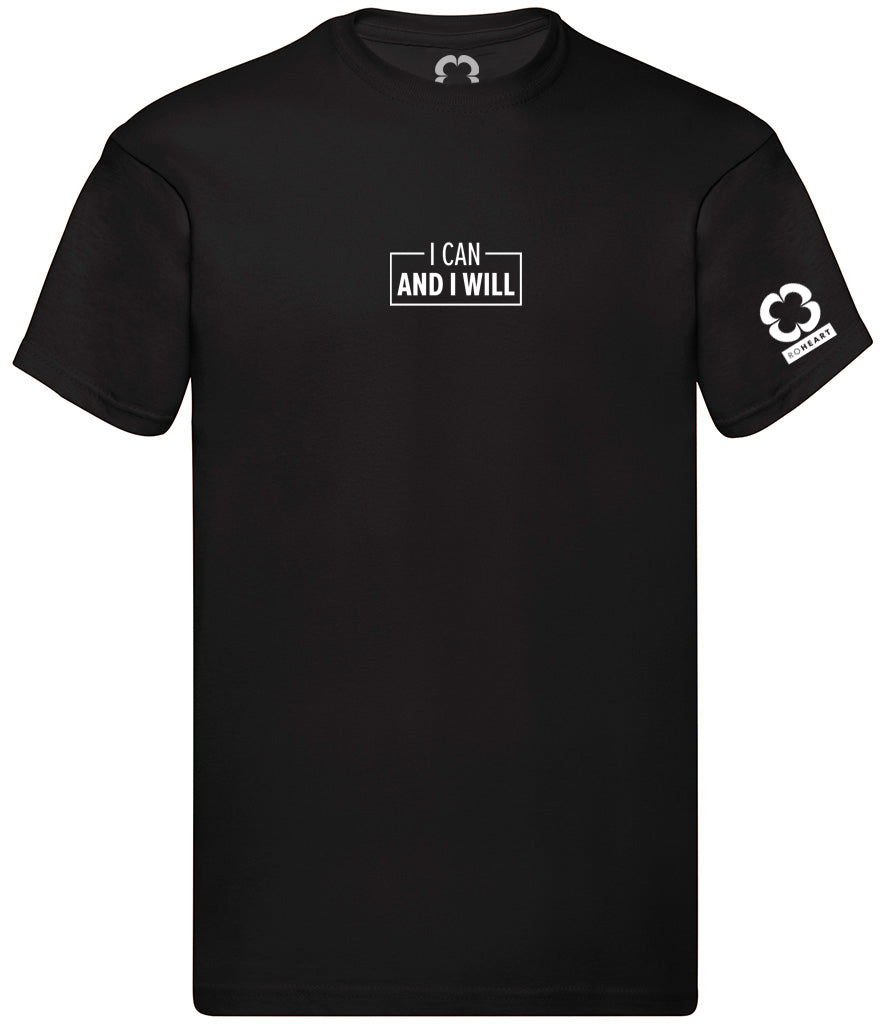 Roheart I Can and I Will Black T-Shirt