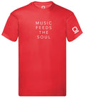 Roheart Music Feeds The Soul Red T-Shirt